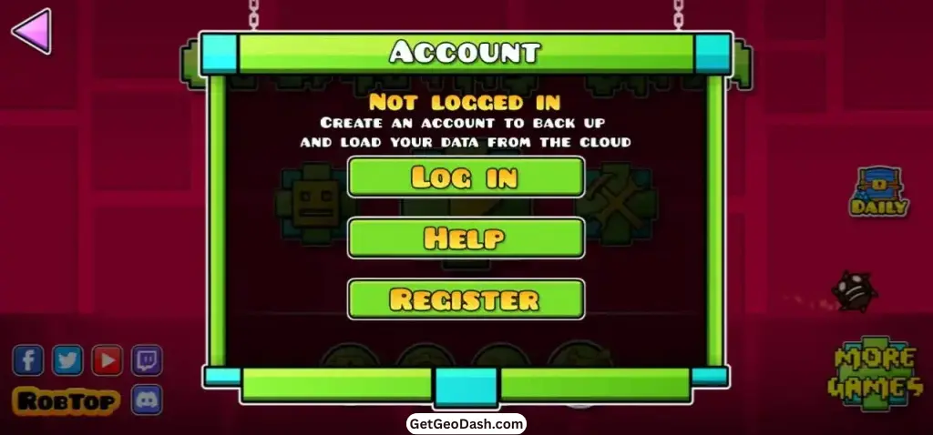 Geometry game dashboard screenshot 1